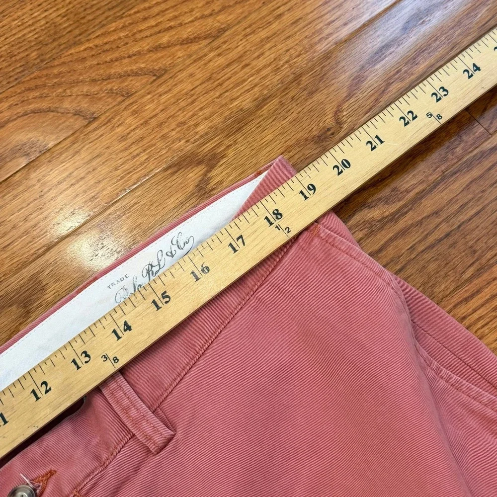 New Polo Ralph Lauren Chino Pants Mens 38x32 Coral Pink Classic Fit Cotton Twill